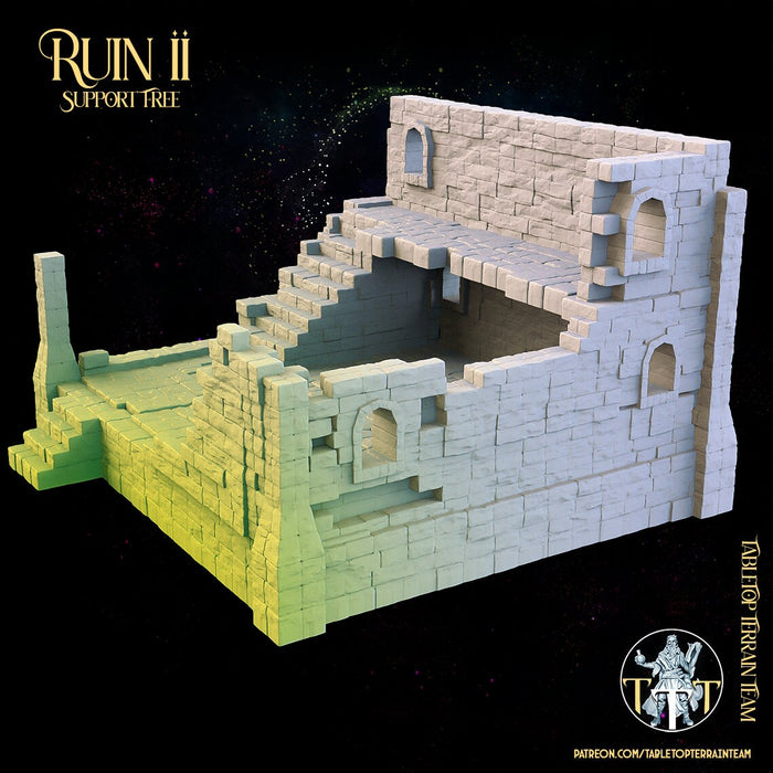 Ruins Terrain 2 - The Ruins of Ashborne - Tabletop Ruins Terrain for your DnD/Pathfinder/TTRPG and Wargaming setup!