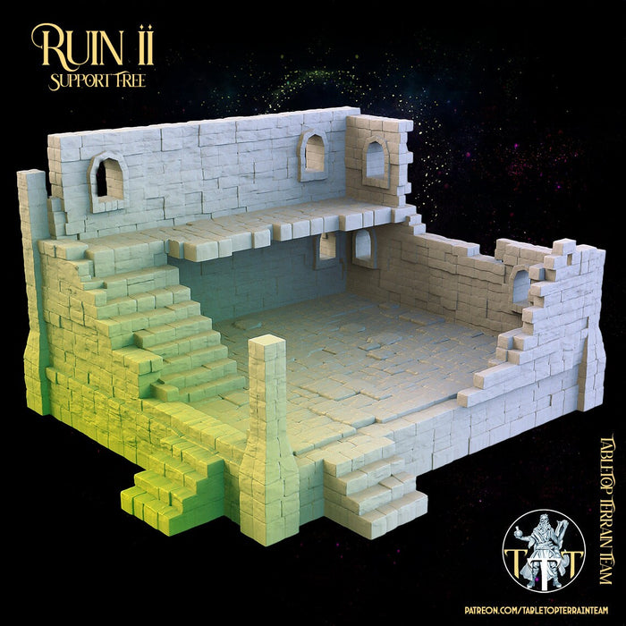 Ruins Terrain 2 - The Ruins of Ashborne - Tabletop Ruins Terrain for your DnD/Pathfinder/TTRPG and Wargaming setup!