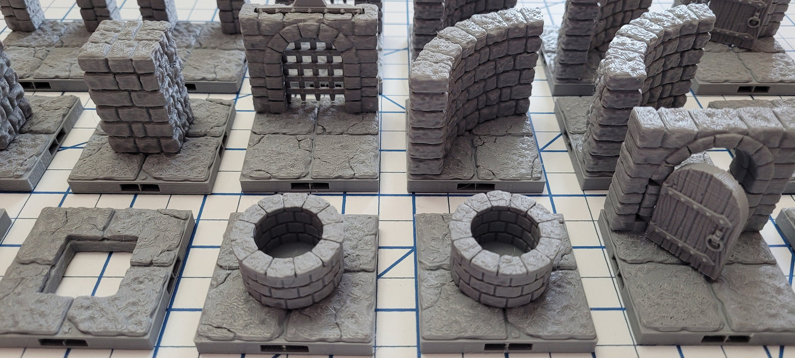 Magnetic Dungeon Tiles Expansions Set 3 | Fat Dragon Games | Tabletop Terrain | Dungeons And Dragons Painted Tabletop Pathfinder Terrain