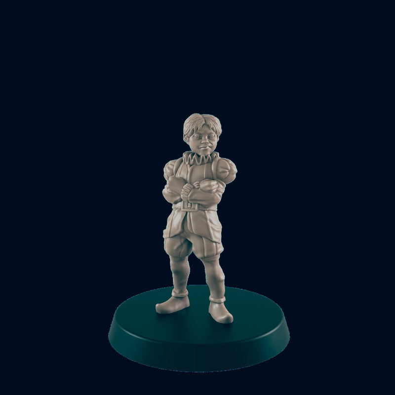 Human Kid Prince - EC3D | DnD | Variant | Villager minis | noble | king | 32mm | Pathfinder | commoner | TTRPG | Wargaming | Fantasy | child