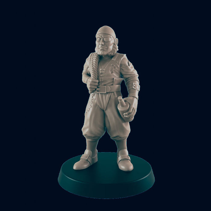 Human Sailors - EC3D | DnD | Villager minis | adventurer | Captain | 32mm | Pathfinder | commoner | TTRPG | Wargaming | Frostgrave