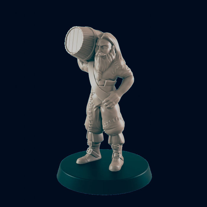 Human Sailors - EC3D | DnD | Villager minis | adventurer | Captain | 32mm | Pathfinder | commoner | TTRPG | Wargaming | Frostgrave