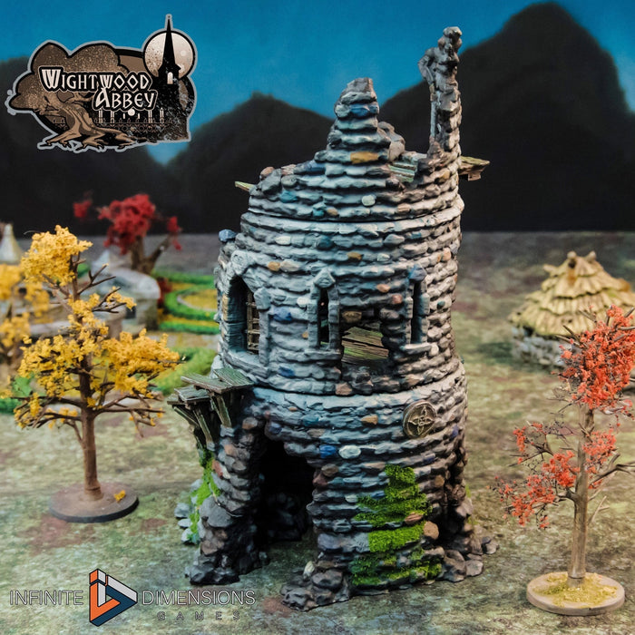 Whitewood Abbey Ruined Rookery Tower - Tabletop Terrain for Dungeons And Dragons, pathfinder, 28mm scale wargaming, D&D and 32mm scale