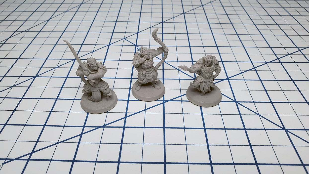 3 Orc Warrior Pack - EC3D | DnD | Fighter | Bandit | Male | Female | 32mm | Pathfinder | commoner | TTRPG | Wargaming | Ranger