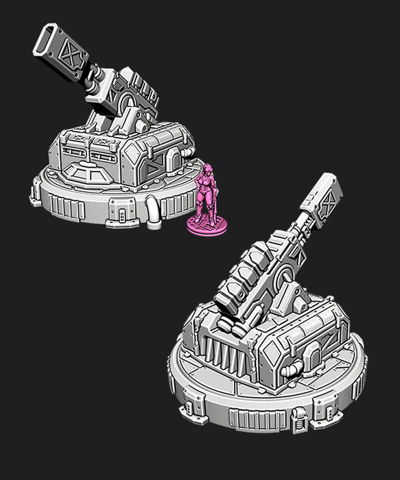 Coil Gun - Ignis Quadrant - EC3D, Infinity, Legion, Sci-fi, Scifi, Cyberpunk, tabletop terrain, Scatter Scenery | 32mm,