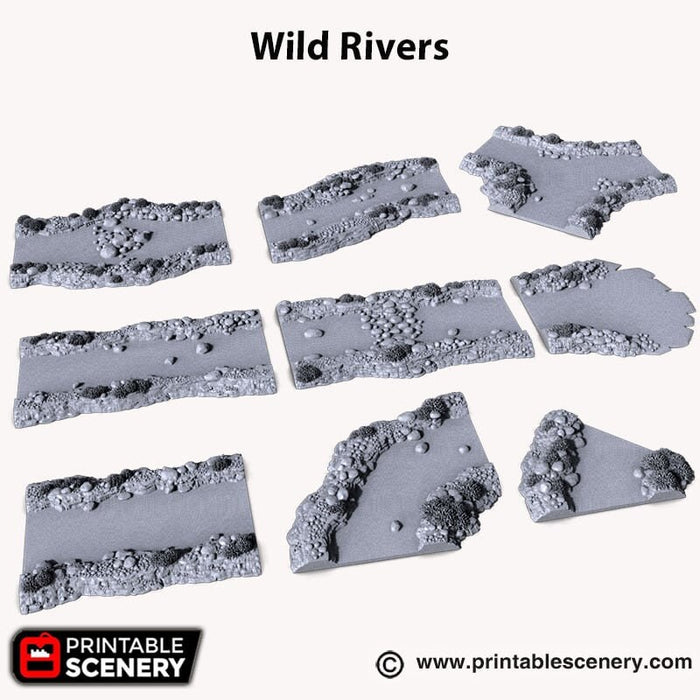 Wild Rivers - Shadowfey Wilds, DnD 5E, Pathfinder 2E 15mm, 28mm, 32mm, wargaming terrain, warhammer, scatter scenery, D&D bolt action