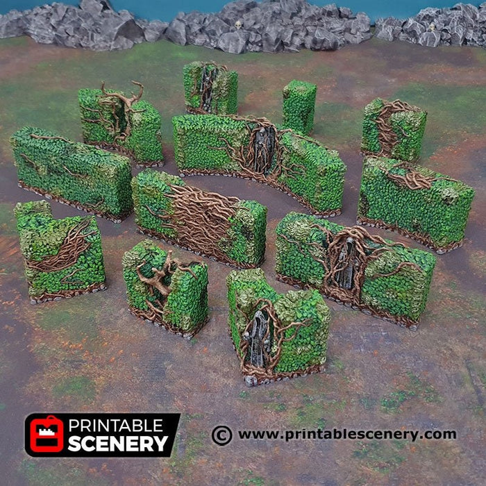 Hedge Maze - Shadowfey Wilds, DnD 5E, Pathfinder 2E 15mm, 28mm, 32mm, wargaming terrain, warhammer, scatter scenery, D&D bolt action