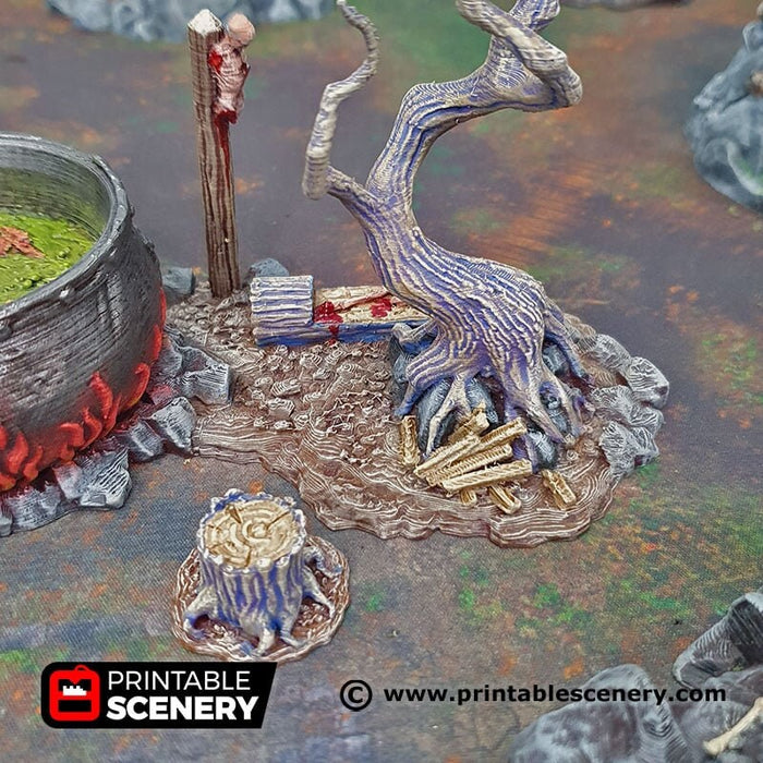 Hag's Cauldron - Shadowfey Wilds, DnD 5E, Pathfinder 2E 15mm, 28mm, 32mm, wargaming terrain, warhammer, scatter scenery, D&D bolt action