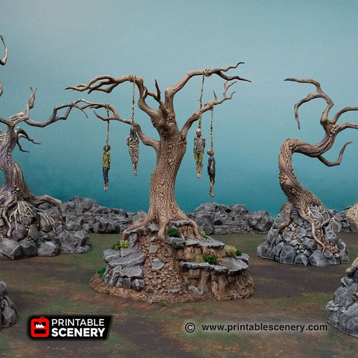 Hangman's Tree - Shadowfey Wilds, DnD 5E, Pathfinder 2E 15mm, 28mm, 32mm, wargaming terrain, warhammer, scatter scenery, D&D bolt action