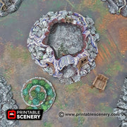 Witch's Hovel - Shadowfey Wilds, DnD 5E, Pathfinder 2E 15mm, 28mm, 32mm, wargaming terrain, warhammer, scatter scenery, D&D, building