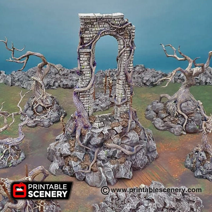 The Shadow Gate - Shadowfey Wilds, DnD 5E, Pathfinder 2E 15mm, 28mm, 32mm, wargaming terrain, warhammer, scatter scenery, D&D