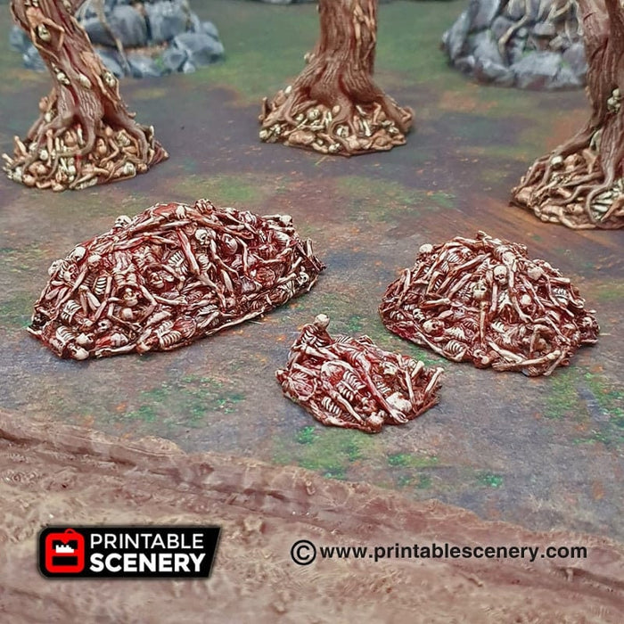 Corpse Piles - Shadowfey Wilds, DnD 5E, Pathfinder 2E 15mm, 28mm, 32mm, wargaming terrain, warhammer, scatter scenery, D&D