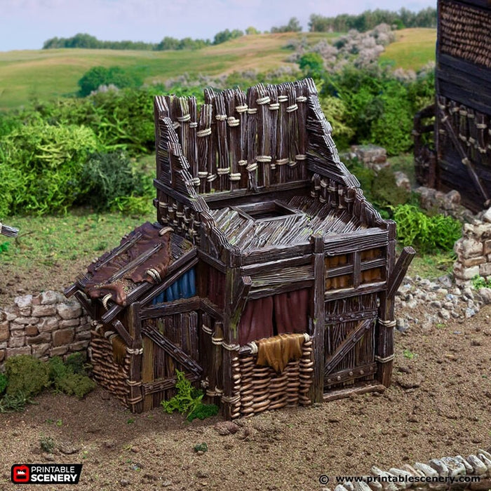 Medium Shanty - King and Country, DnD, Pathfinder, 15mm, 28mm, 32mm, wargaming terrain, warhammer, scatter scenery D&D medieval