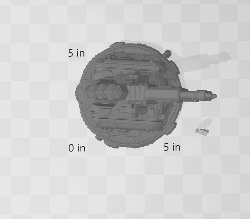 Coil Gun - Ignis Quadrant - EC3D, Infinity, Legion, Sci-fi, Scifi, Cyberpunk, tabletop terrain, Scatter Scenery | 32mm,