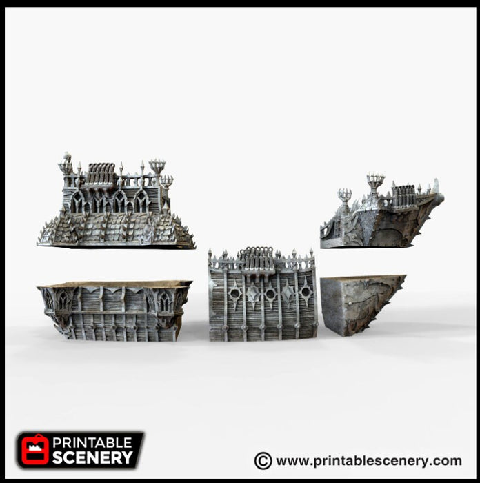 The Black Ship - The Lost Ships, DnD 5E, Pathfinder 2E 15mm 28mm 32mm, wargaming terrain, warhammer, scatter scenery, D&D age of sail pirate