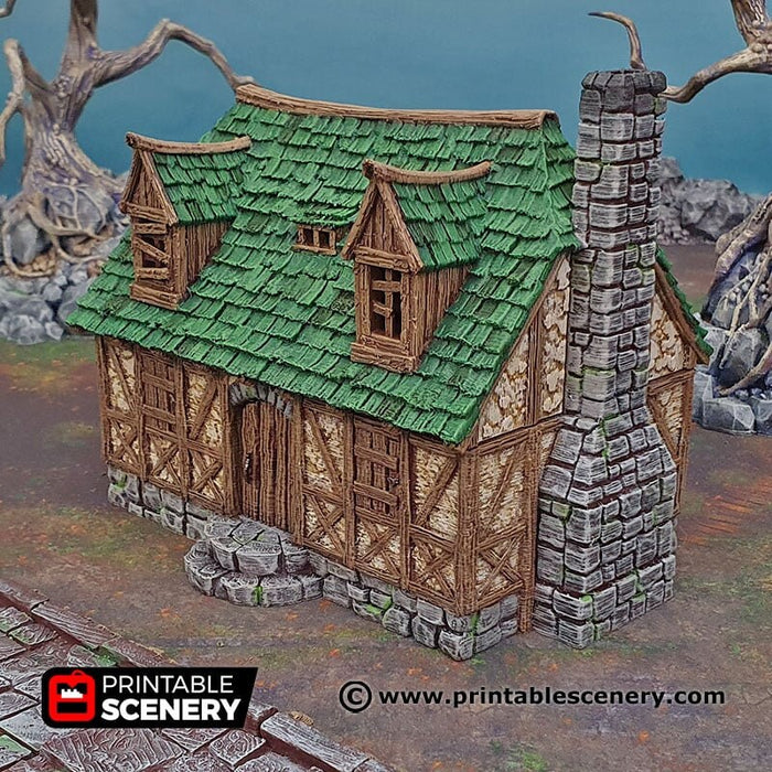 Perfectly Normal House - Shadowfey Ruins, DnD, Pathfinder 15mm, 28mm, 32mm, wargaming terrain, warhammer, scatter, building, medieval