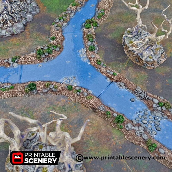 Wild Rivers - Shadowfey Wilds, DnD 5E, Pathfinder 2E 15mm, 28mm, 32mm, wargaming terrain, warhammer, scatter scenery, D&D bolt action