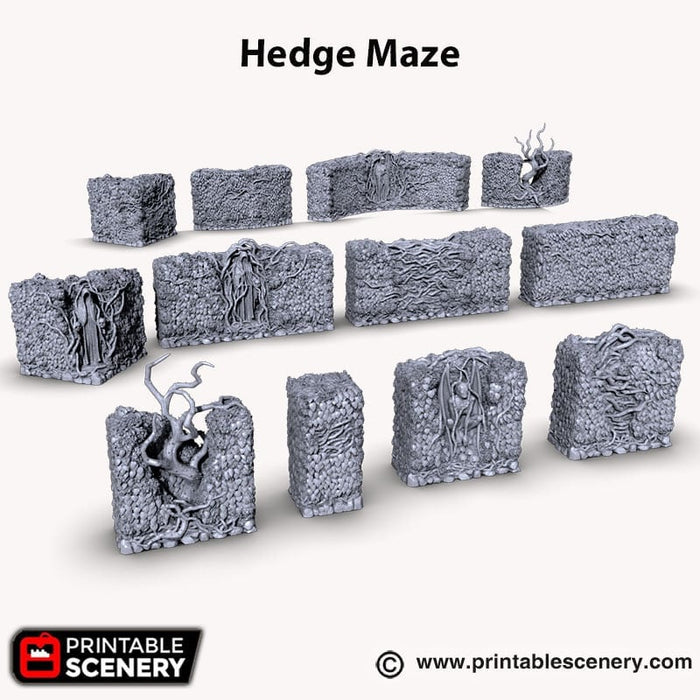 Hedge Maze - Shadowfey Wilds, DnD 5E, Pathfinder 2E 15mm, 28mm, 32mm, wargaming terrain, warhammer, scatter scenery, D&D bolt action