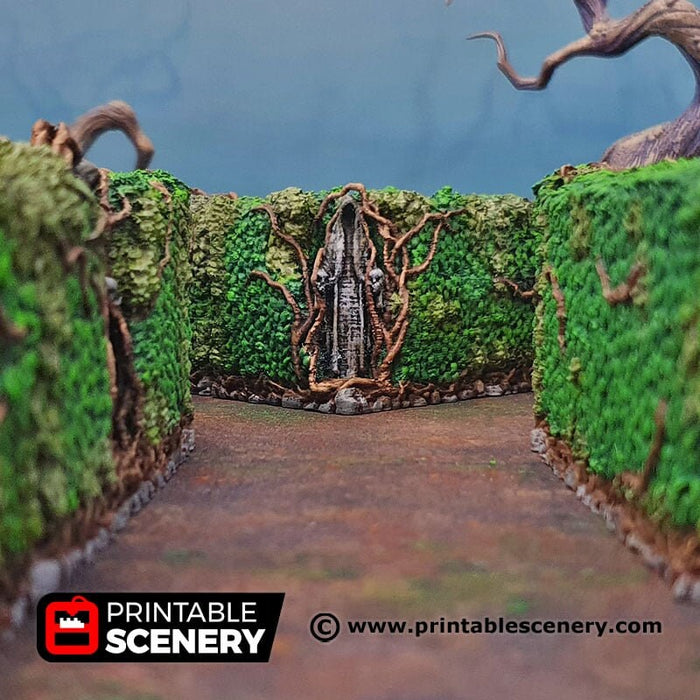 Hedge Maze - Shadowfey Wilds, DnD 5E, Pathfinder 2E 15mm, 28mm, 32mm, wargaming terrain, warhammer, scatter scenery, D&D bolt action