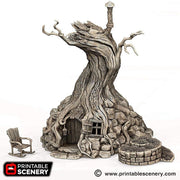 Witch's Hovel - Shadowfey Wilds, DnD 5E, Pathfinder 2E 15mm, 28mm, 32mm, wargaming terrain, warhammer, scatter scenery, D&D, building