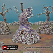 Witch's Hovel - Shadowfey Wilds, DnD 5E, Pathfinder 2E 15mm, 28mm, 32mm, wargaming terrain, warhammer, scatter scenery, D&D, building