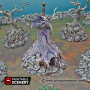 Witch's Hovel - Shadowfey Wilds, DnD 5E, Pathfinder 2E 15mm, 28mm, 32mm, wargaming terrain, warhammer, scatter scenery, D&D, building