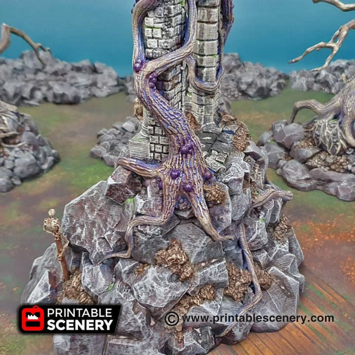 The Shadow Gate - Shadowfey Wilds, DnD 5E, Pathfinder 2E 15mm, 28mm, 32mm, wargaming terrain, warhammer, scatter scenery, D&D