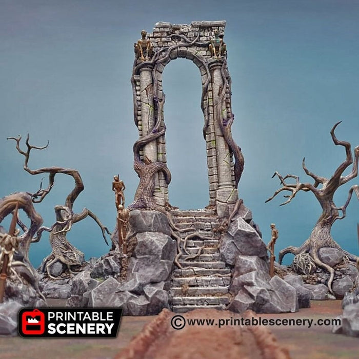 The Shadow Gate - Shadowfey Wilds, DnD 5E, Pathfinder 2E 15mm, 28mm, 32mm, wargaming terrain, warhammer, scatter scenery, D&D