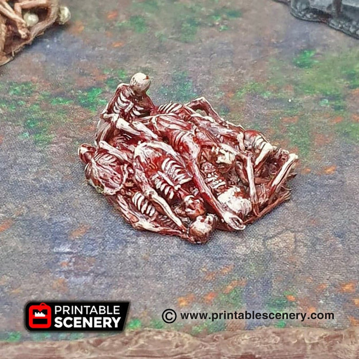 Corpse Piles - Shadowfey Wilds, DnD 5E, Pathfinder 2E 15mm, 28mm, 32mm, wargaming terrain, warhammer, scatter scenery, D&D