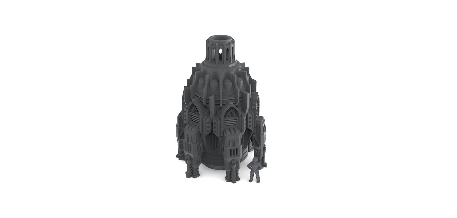 Terra Forma Facility - Gothic Scifi terrain - Warhammer 40k, Infinity, Legion, Sci-fi, Scifi, Cyberpunk, tabletop, Scatter Scenery 32mm 28mm