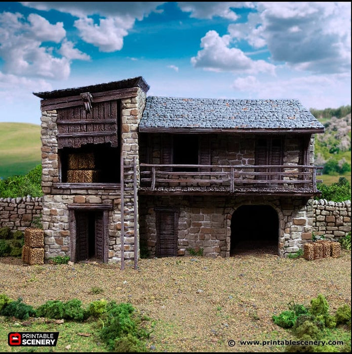 King Stables - King and Country, DnD, Pathfinder, 15mm, 28mm, 32mm, wargaming terrain, warhammer, scatter scenery D&D medieval