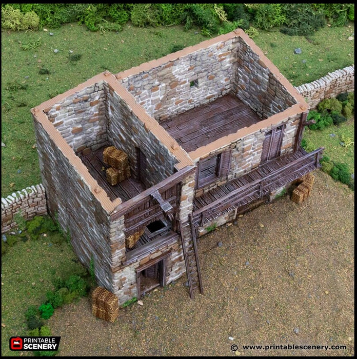 King Stables - King and Country, DnD, Pathfinder, 15mm, 28mm, 32mm, wargaming terrain, warhammer, scatter scenery D&D medieval