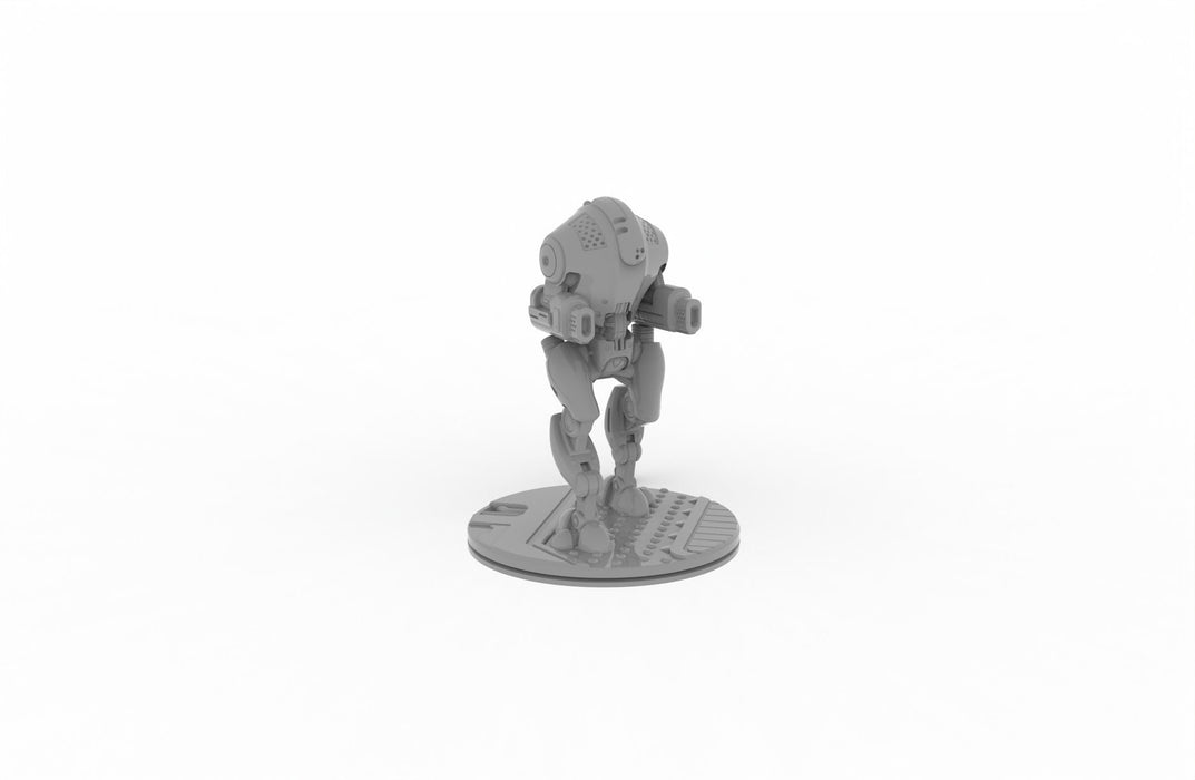 Defence Bot - Novus Landing - EC3D mini, Infinity, Legion, Sci-fi, Scifi, Cyberpunk, Gaslands, Robot, Cyborg, Spaceport