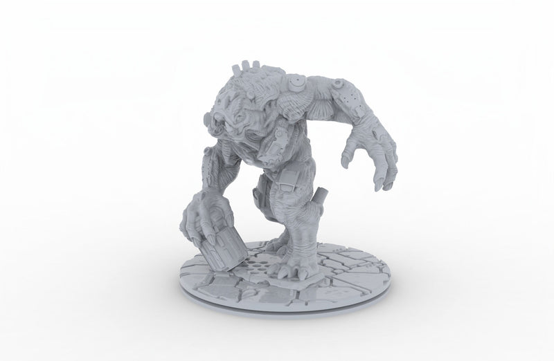 Behemoth - Novus Landing - EC3D mini, Infinity, Legion, Sci-fi, Scifi, Cyberpunk, Gaslands, Monster, Alien Hive, Huge, Beast