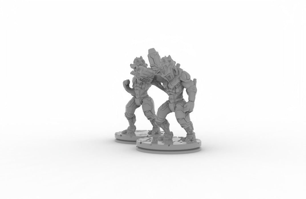 Alien Hive Troopers - Novus Landing - EC3D mini, Infinity, Legion, Sci-fi, Scifi, Cyberpunk, Gaslands, Monster, Army, Ranged