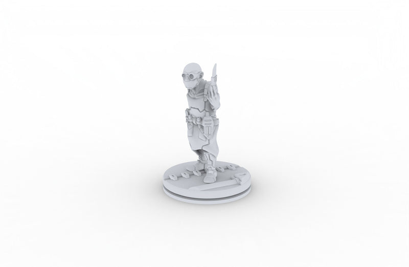 Cyber Doc - Novus Landing, Doctor, Ripper, Cyborg, Implants EC3D mini, Human Infinity, Legion, Sci-fi, Scifi, Cyberpunk 2077