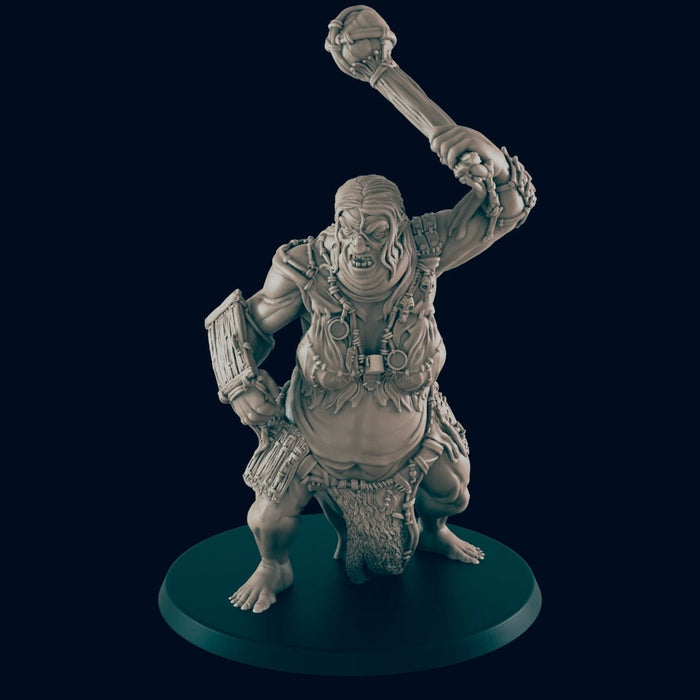 Female Hill Giant - EC3D, DnD miniature | Monster| 5E | Huge | 32mm | Pathfinder | Fantasy | Wargaming | Frostgrave | Melee | Giant | 28mm