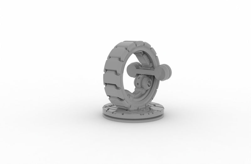 Wheel Drone - Novus Landing, EC3D mini, Infinity, Legion, Sci-fi, Scifi, Cyberpunk, Robot, Cyborg, Security, Spaceport