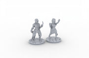 Infected Male and Female - Novus Landing - EC3D mini, Monster, Alien, Infinity, Legion, Sci-fi, Scifi, Cyberpunk, Gaslands