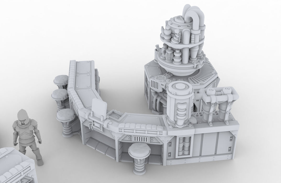 The Cantina Scatter Terrain - Novus Landing, Tavern, Inn, Bar, EC3D, Infinity, Legion Sci-fi, Cyberpunk 2077, Wargaming