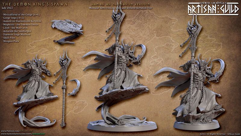 Aamon on Daemonum Kerubim - Artisan Guild Demon King Spawn | Monster | Fantasy, DnD | Wizard | Sorcerer | Warlock | Abyss, Hell, Magic
