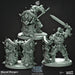 Abyssal Chargers - dnd miniature - Cast N Play Riders of Doom - Wargaming, Human, Male, Fighter, Barbarian, Cleric, Paladin, Evil, Undead