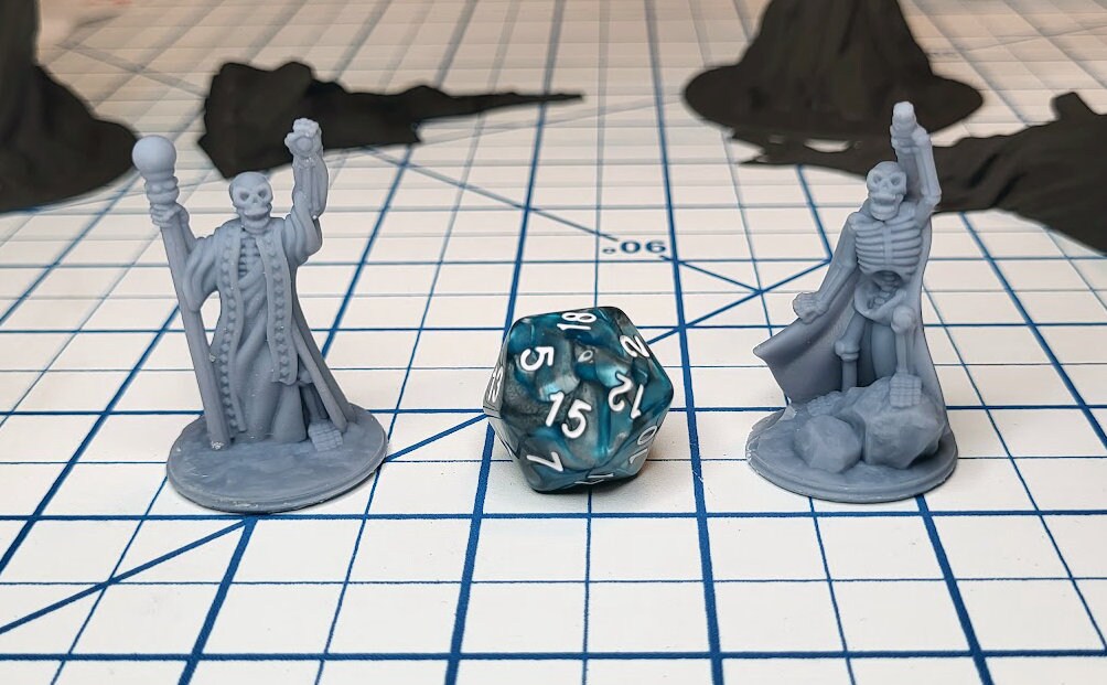 Skeletons set 1 - DnD mini pack | Fat Dragon Games | Skeleton | Undead | Lich | Necromancer | ttrpg | pack | set | 5e | pathfinder 2e | 28mm