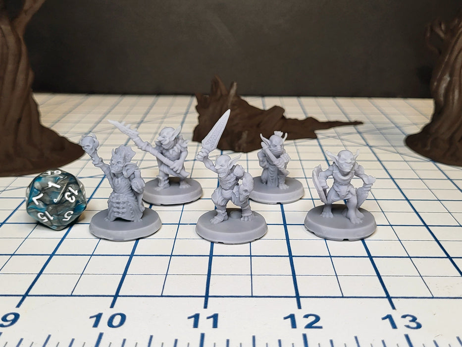 Goblin Pack - EC3D | DnD | Goblin | Monster | Archer | 32mm | Pathfinder | Fantasy | Shaman | Wargaming | Frostgrave | Mini Pack | Set