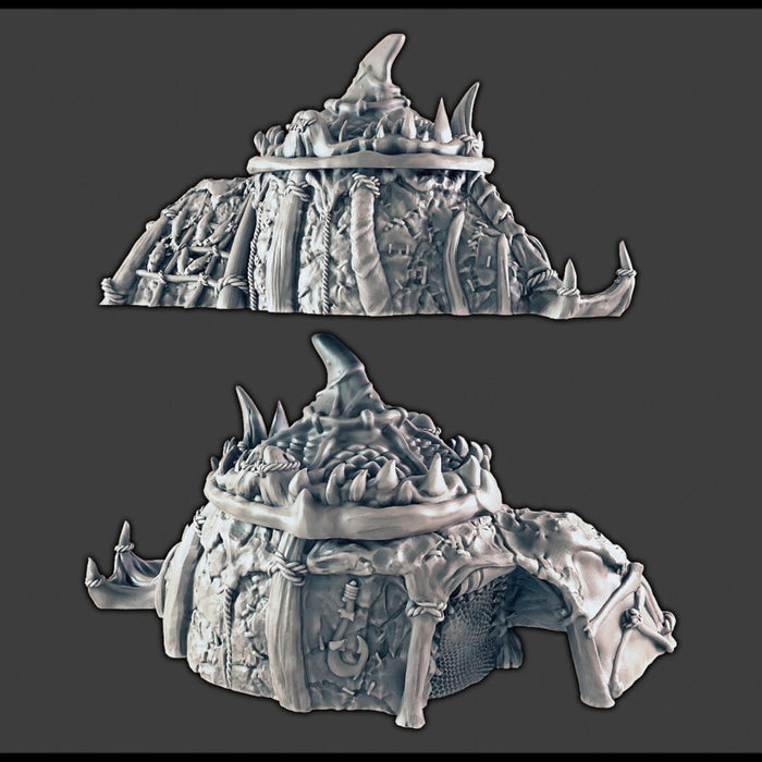 Ice Tribe Hut - Fisherman - DND Terrain - EC3D Wilds of Wintertide - Snow, Igloo, Arctic, Cold, Fishing, Pathfinder 2E, Fantasy, Medieval,