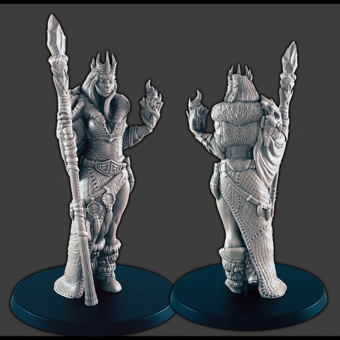 Frost Giants - DND mini - EC3D Wintertide, Winter Miniature | Male and Female | Giant | 5E 2E | Ice | Huge | Snow | Arctic | Pathfinder