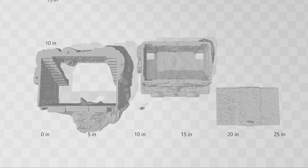 Desert Tomb - DND and Wargaming Terrain, EC3D - Desert Miniatures | Temple | Sand | Dunes, Scatter Scenery, Pathfinder