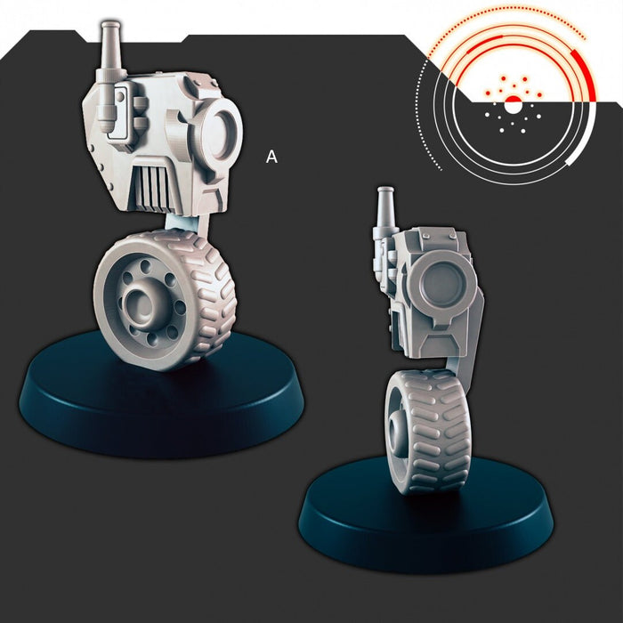 Sci-Fi Bots and Drones mini set - EC3D | Legion | Cyberpunk | Starfinder | Scifi | Robot | Futuristic | Cybernetic | Drone | Scout | Sentry