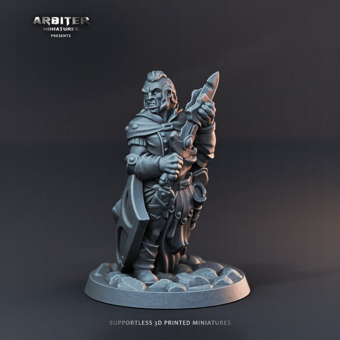 DnD Miniature Party Set 9 - 28mm Adventuring Group - Ranger | Fighter | Monk | Wizard | Rogue | Pathfinder 2E | DnD 5E | Mini Set