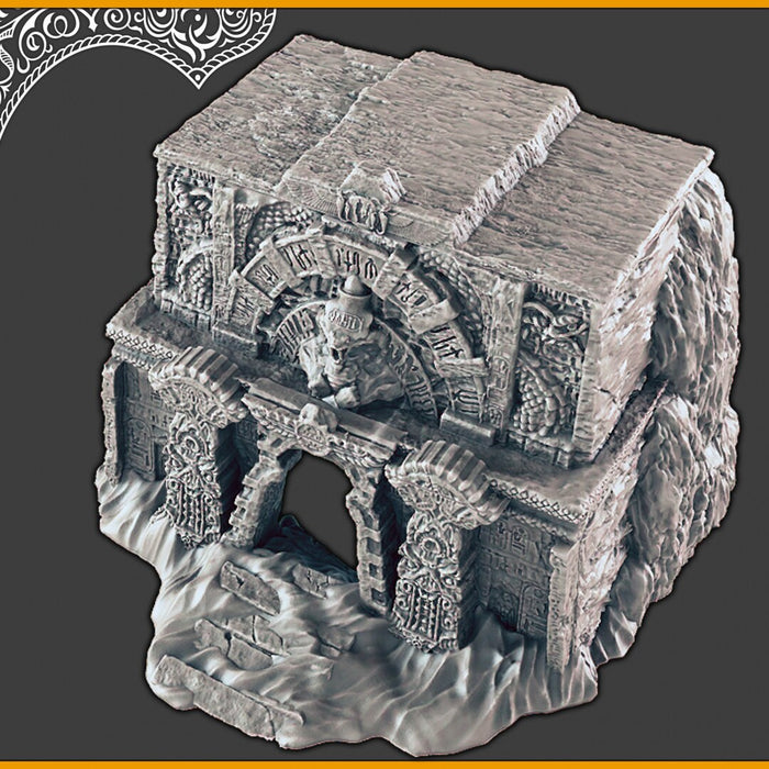 Desert Tomb - DND and Wargaming Terrain, EC3D - Desert Miniatures | Temple | Sand | Dunes, Scatter Scenery, Pathfinder